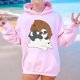 thumbnail image 2 of Sudadera con capucha y estampado de We Bare Bears para mujer, otoño e invierno, sudadera holgada y polar, 2 of 4