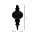 thumbnail image 2 of Vickerman 13" Moss Green Wood Grain Finial Ornament, 2 of 2
