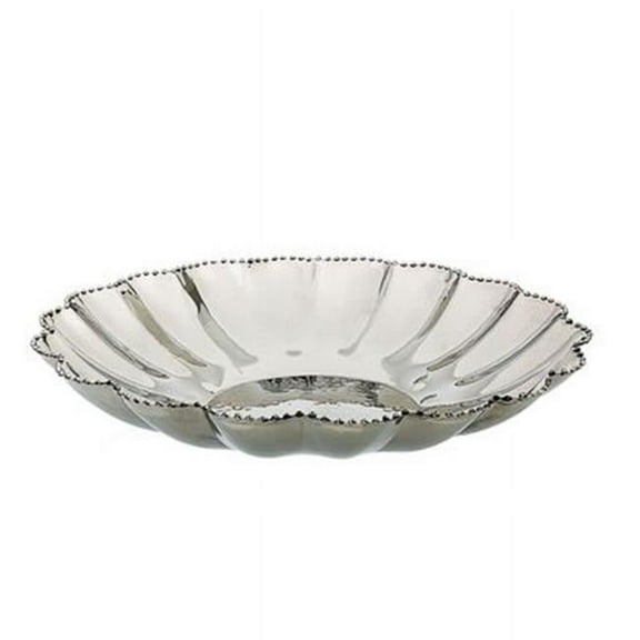 Classic Touch MDFD57 Round Flower Shaped Tray