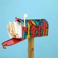 thumbnail image 6 of Naloa Colorful Arrow Graffiti Pattern Mailbox Covers Magnetic Post Box Cover Post Letter Box Cover Garden Decor-25.5x21 in, 6 of 8