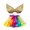 Yellow, variant on PINQI Beach Shorts for Kids Kids Girls Ballet Skirts Party Rainbow Tulle Dance Skirt with Wing Outfits Princess Dancing Skirt 2-11Years Old