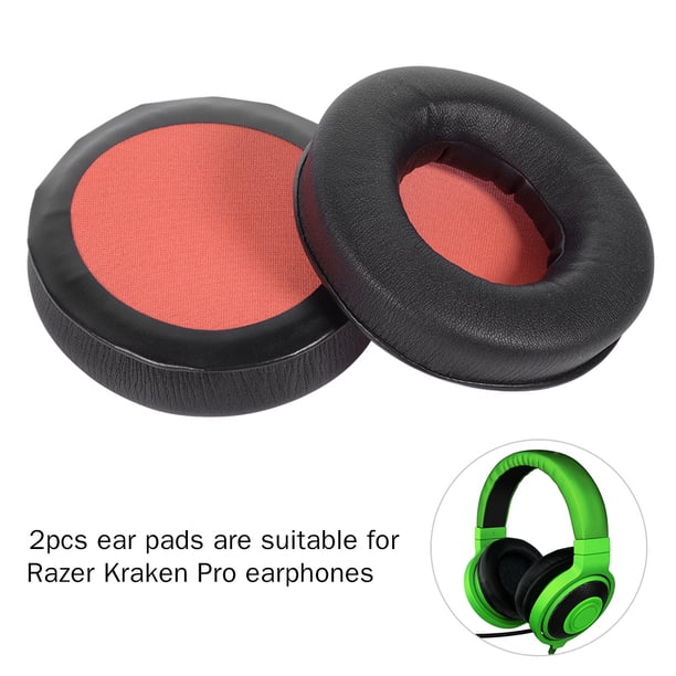 2P Almohadilla de Auriculares de Reemplazo Cojines de Oído Almohadilla para Razer Kraken Pro,Almohadilla del Oído de la Espuma Suave del Auricular .(Malla Naranja) Partes Electronicas Octpeak No