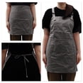 thumbnail image 2 of 1 Set Kitchen Apron with Headband Cotton Apron for Cooking Waterproof Aprons for Men Women Deep Gray, 2 of 6