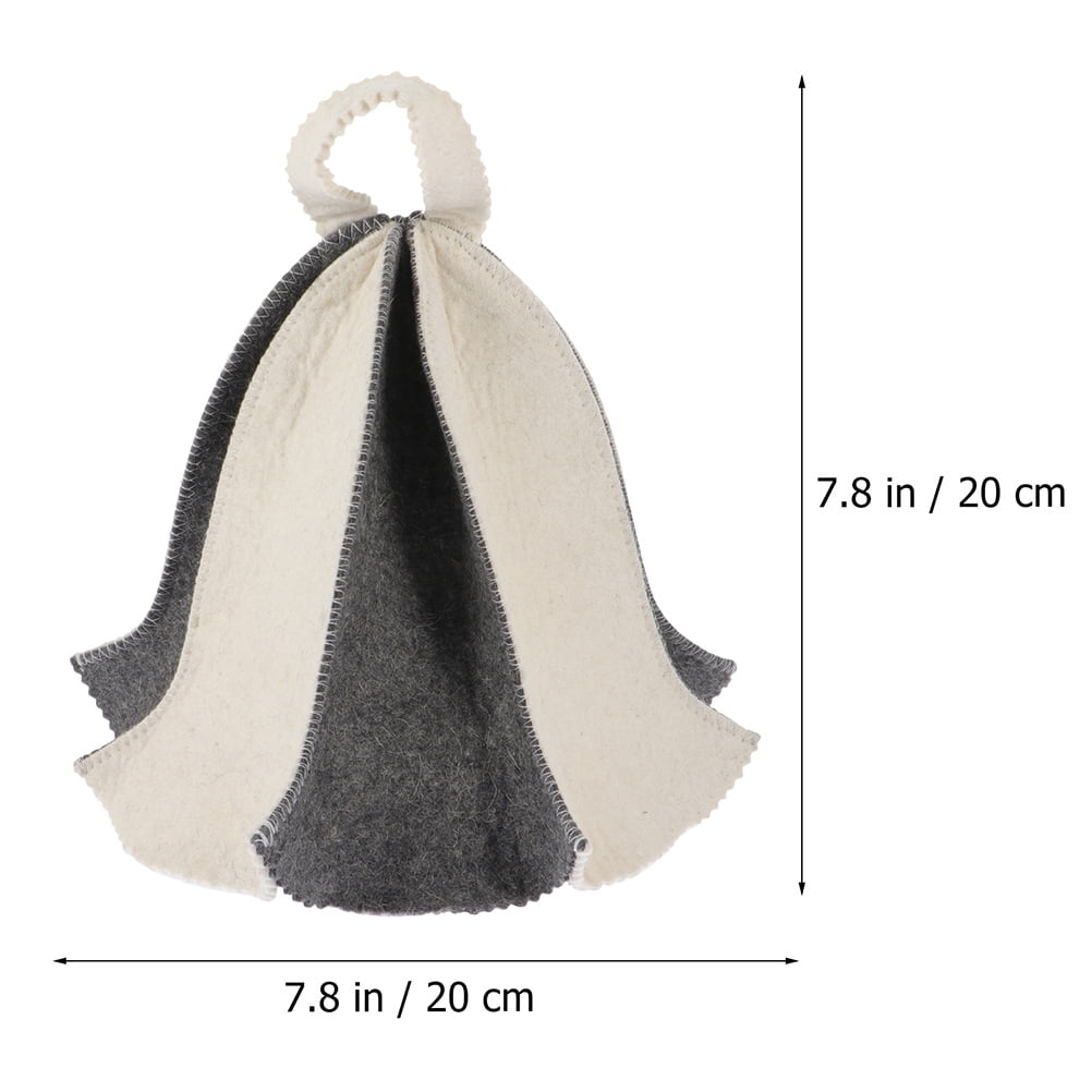 Felt Sauna Hat Bath House Hat For Men Bath Water Absorption Accessories House Shower Cap 2pcs - View #6
