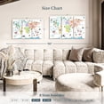 thumbnail image 4 of Elephant Stock World Map Continents Wall Art - Horizontal Multi Panel Canvas - Living Room Wall Decor - Map Multi Panel - White And Gray Decor By Hue And Mi And Sangita - 38" x 24", 4 of 8