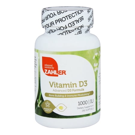UPC 848998000370 product image for Zahler - Vitamin D3 1000 IU - 250 Softgels | upcitemdb.com