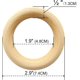 thumbnail image 2 of 40 anillos de madera sin terminar de 2,9 pulgadas para manualidades, círculo de madera maciza natural para proyectos hechos a mano de macramé (interior de 1,9 pulgadas), 2 of 3