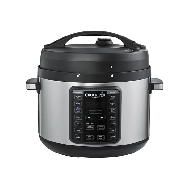 CrockPot Express Crock Multi cooker 10 qt stainless steel Walmart.ca