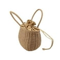 thumbnail image 7 of Skegnu Up to 65% off Easter Clearance Gifts Decorations Women Straw Bags Woven Bag Summer Beach Rattan Shoulder Bag Bag Handbag Gear Savings, 7 of 7