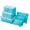 Blue, variant on 6Pcs Waterproof Travel Storage Bags Clothes Packing Cube Luggage Organizer Pouch Travel Waterproof Clothing Sorting Bag Packing Cube Luggage Organizer