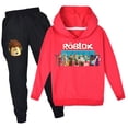 thumbnail image 5 of juego de dibujos animados moda tendencia traje para niños y niñas Sudadera con capucha pantalones casuales niños regalos de cumpleaños, 5 of 5
