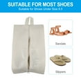 thumbnail image 4 of Uxcell Waterproof Shoes Bags, Travel Storage Bag Shoes Organizer with Zipper, 3 Pack Beige, 4 of 6