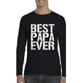 thumbnail image 1 of Artix - Mens Long Sleeve T-Shirts, up to Size 5XL - Best Papa, 1 of 4