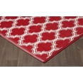 thumbnail image 3 of Erbanica 6' x 9' Red Trellis Reversible Indoor/Outdoor Plastic Rug, 3 of 5
