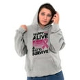 thumbnail image 3 of Happy Alive Built To Survive Warrior Women Plus Size Graphic Pullover Hoodie Brisco Brands 3X, 3 of 3