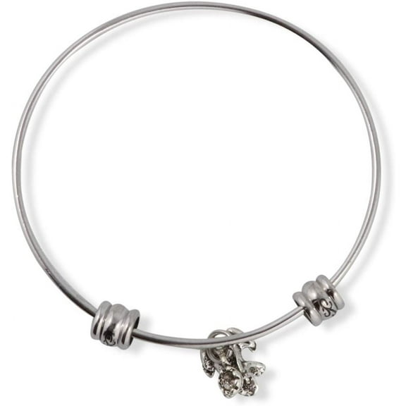 Emerald Park Jewelry Frog Prince with Crown Fancy Bangle