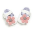 thumbnail image 6 of Adarl Newborn Baby Soft Sole Flowers Crib Shoes Anti-slip Prewalker 0-18 Months, 6 of 8