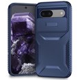 thumbnail image 3 of for Google Pixel 8a, Luxury Sliding Camera Cover Soft TPU + Hard PC Shockproof Drop Protective Hybrid Stylish Ultra Slim Frosted Anti-slip Grip Case for Google Pixel 8a, Blue, 3 of 7