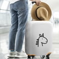 thumbnail image 2 of Stretch Luggage Cover XL(29-32in)– Elastic Travel Suitcase Protector with Handle Openings & Bottom Closure, Washable Polyester Spandex Cover for 18"-32" Suitcases, S/M/L/XL Size, 2 of 6