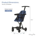 thumbnail image 4 of Dream On Me Coast Rider | Travel Stroller | Lightweight Stroller | Compact | Portable | Vacation Friendly Stroller, Navy, 4 of 8