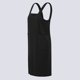 thumbnail image 4 of Vestido de mujer Sólido Lino Algodón Escote cuadrado Sin mangas Crossover Sin respaldo Dividir Midi Abanopi Negro/M, 4 of 7