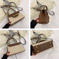 thumbnail image 2 of Horseshoe Buckle Tote - Unique Designer Crossbody-Khaki, 2 of 7