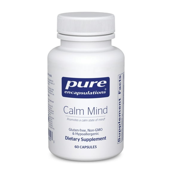 Pure Encapsulations Calm Mind - Calming Supplement - Saffron Extract & Theracurmin Supplement - Supports a Calm Mindset - Gluten-Free, Non-GMO & Hypoallergenic - 60 capsules (60 Servings)