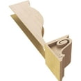 thumbnail image 6 of 4"W x 4"D x 4"H Wide Scroll Rough Cedar Woodgrain TimberThane Corbel, Primed Tan, 6 of 6