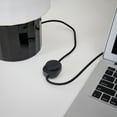 thumbnail image 4 of Brightech Duke 9" Ceramic LED Desk Lamp With Glossy Black Base and White Shade, 4 of 4
