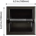 thumbnail image 2 of Stainless Steel Recessed Toilet Paper Holder-Wall Mounted Metal Recessed Tissue Roll Dispenser for Home Cabinet Bathroom Kitchen Commecial, 2 of 5