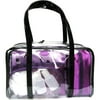 Purple Duffle Tote Set, 5 Pc Cometic and travel bag Gift