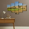 thumbnail image 4 of TISHIRON 5PCS Framed Canvas Wall Art Set,60"x40" American California Golf Course Canvas Art Decor, 4 of 7