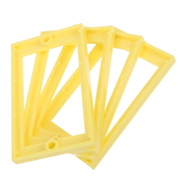 BESTYASH Anillo Extensor Para Caja De Eléctrico Con Tornillos Y Soporte Resistente Amarillo