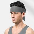 thumbnail image 4 of Diadema para hombres, banda para el cabello deportiva para entrenamiento, diadema antideslizante que absorbe la humedad, banda para el cabello ajustable (azul), 4 of 5