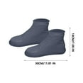 thumbnail image 5 of Waterproof Shoe Covers, Non-Slip Shoe Covers, Rain Shoe Cover, Silicone Shoe Covers Waterproof, Outdoor Shoe Protector for Women Men Kids (Large, Black), 5 of 8