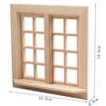 thumbnail image 4 of Miniature Window Pretend 1:12 Scale Furniture 16-Grid 1:12 Dollhouse, 4 of 8