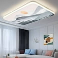 thumbnail image 3 of 1 Piece Magnetic Fluorescent Light Covers, 2x4 Ft,Forest Mountain Sun Landscape Watercolor Retro Magnetic Light Covers for Ceiling Lights Classroom Office Home Decor, 3 of 9