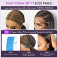 thumbnail image 5 of LUVME 18" PreMax 2.0 Wigs Nature Max Yaki Straight Ear-to-ear Glueless 13x5 Frontal HD Lace C Part Wig for Women, 5 of 10