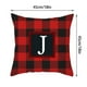 thumbnail image 3 of RKSTN christmas pillow covers Twenty Six Letters Christmas Pillowcase Peach Skin Print Cushion Cover Plaid Cushion Pillowcase, 3 of 3