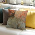 thumbnail image 3 of Throw Pillow Cover Abstract Brown Rust Color Stain Splash Messy Dirty Vintage Gray Neutral Old Rough Distressed Copper Decorative Pillow Case Home Decor Square Pillowcase, 3 of 5