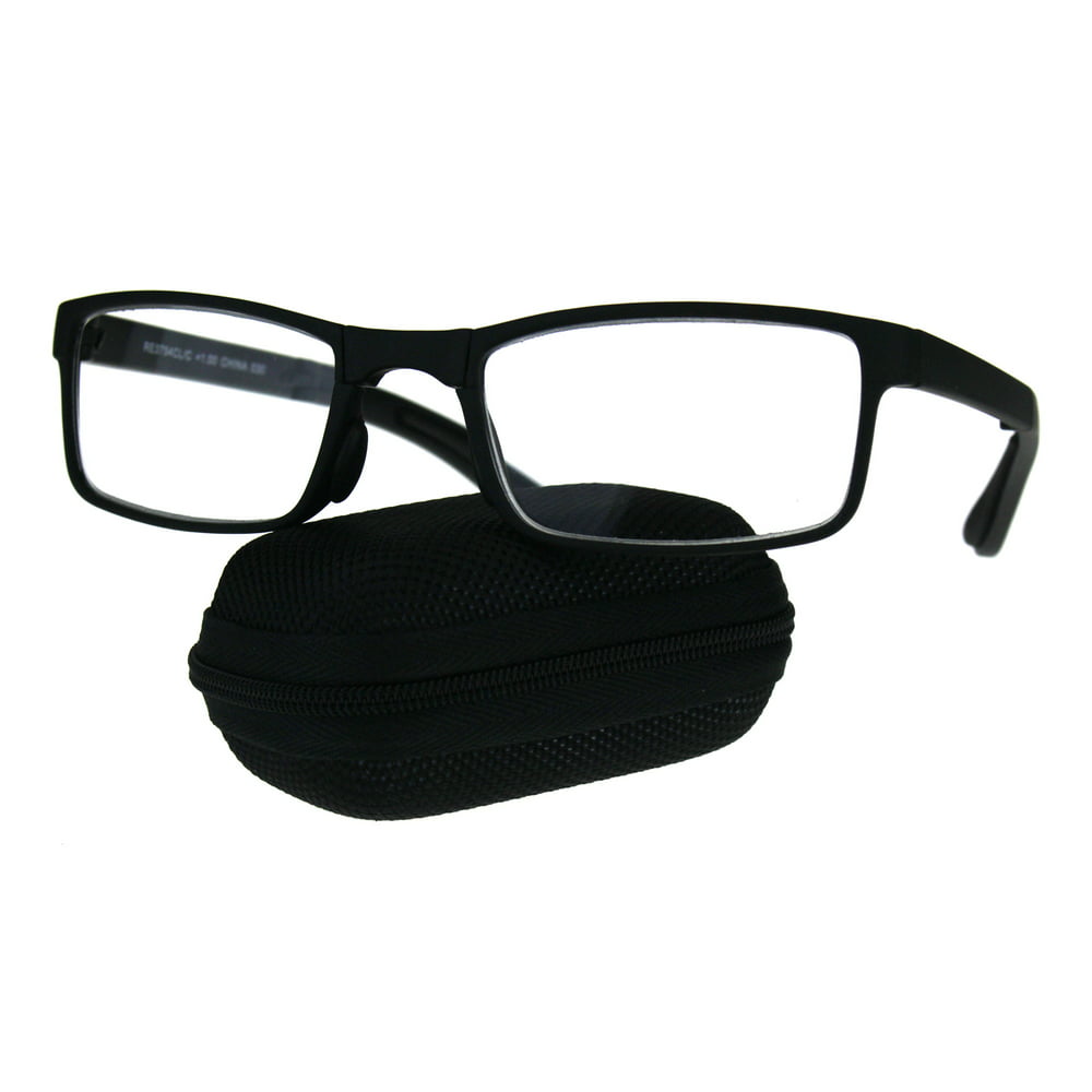 Collapsible Rectangular Plastic Folding Clear Lens Reading Glasses ...