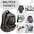 thumbnail image 7 of FKELYI 17 Inch School Backpack for Kids Backpacks Hunting Elk American Flag Print Primary School Bookbag with Multi-Pockets for Girls Boys Knapsack Casual Daypack, 7 of 7
