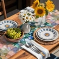 thumbnail image 3 of Table Runner Oil Painting Table Decoration for Kitchen Dinning Texture Sense Art Table Decoration for Indoor Outdoor Party Wedding Decor 13x72 Inch, 3 of 7