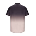 thumbnail image 5 of Spring Saving GaThRRgYP Mens Polo Shirts Short Sleeve,Men's Gradient Color Shirt Non Positioning Printed Short Sleeved Lapel Shirt Hawaiian Beach Regular Shirt Blouse, 5 of 5
