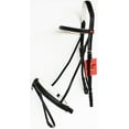 thumbnail image 2 of Horse English Padded Leather COB Riding Raised Adjustable Flash Bridle Reins 803127WHC, 2 of 4