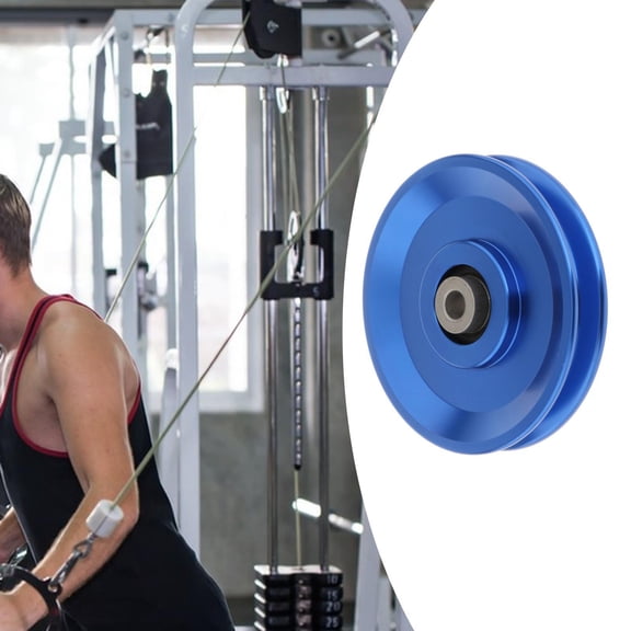 Universal Gym Pulley Wheel, CNC Machined Aluminum Alloy Replacement Cable Pulley For Home Gym Equipment, Strength Training, Fitness Machine Parts, Lightweight & Durable