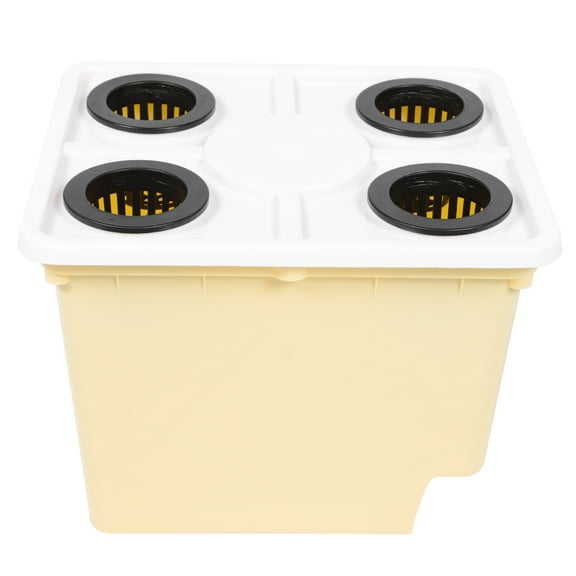 FRCOLOR Soilless Cultivation Bucket for Home Yellow PP Material Easy to Assemble 5 Gallons