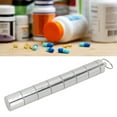 thumbnail image 4 of Metal Small Medicine Box, Emergency Keychain Pill Holder Lightweight Safe  For Travel Silver, 4 of 8