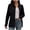 *Black, variant on ClodeEU Women's Business Formal Long Sleeve Shirt,Striped Spring Fall Blouse Hot Pink,Womens Plus M