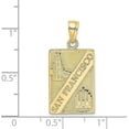 thumbnail image 4 of 14K Yellow Gold SAN FRANCISCO Reversible Charm - 25.89mm, 4 of 6